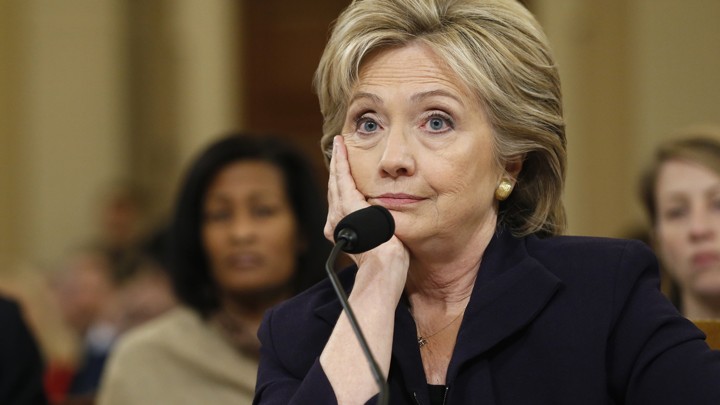 Democratic presidential candidate Hillary Clinton listens to a question as she testifies before the House Select Committee on Benghazi on Capitol Hill in Washington